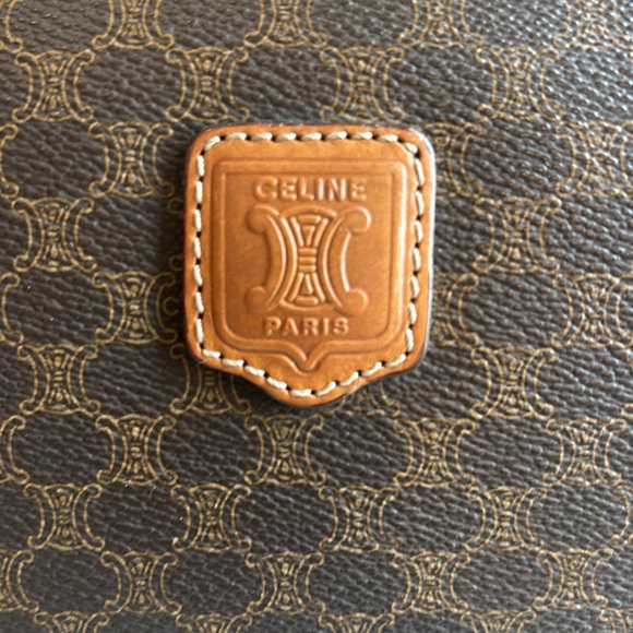 Celine Brown and Tan Vintage Pouch - Picture 2 of 10